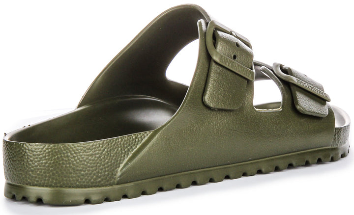 Birkenstock Arizona EVA Sandales à Deux Brides en Caoutchouc Style EVA Sandales en Kaki