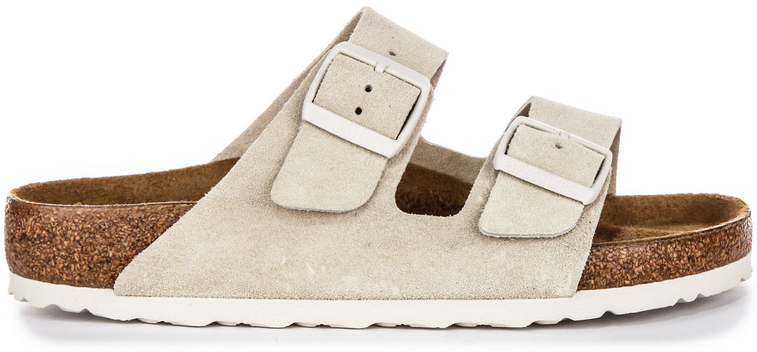 Birkenstock Arizona Bs Suède en Gris Clair | Coupe Standard