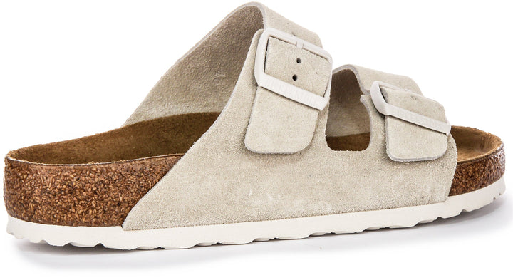 Birkenstock Arizona Bs Suède en Gris Clair | Coupe Standard