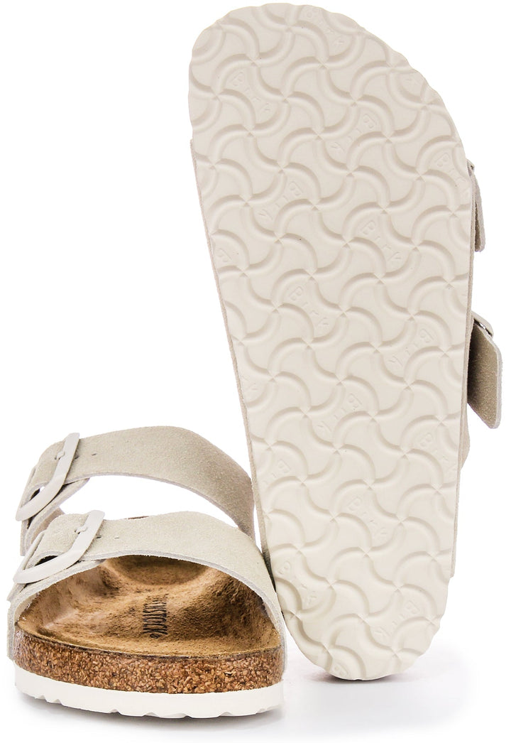 Birkenstock Arizona Bs Suède en Gris Clair | Coupe Standard