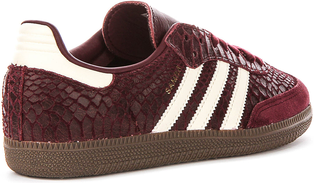 Adidas Samba OG W In Maroon Snake Print For Women