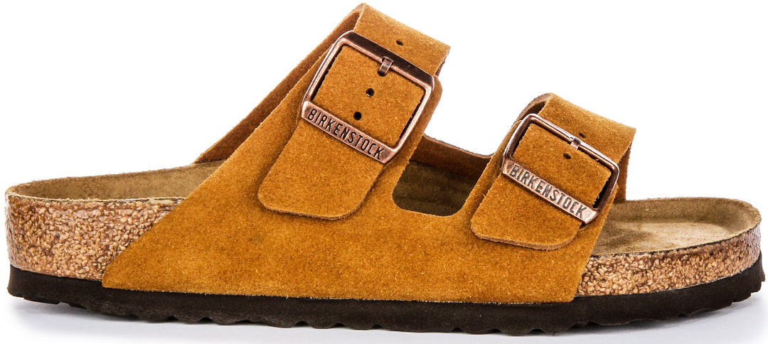 Birkenstock Arizona Soft Footbed en Mink | Coupe Régulière