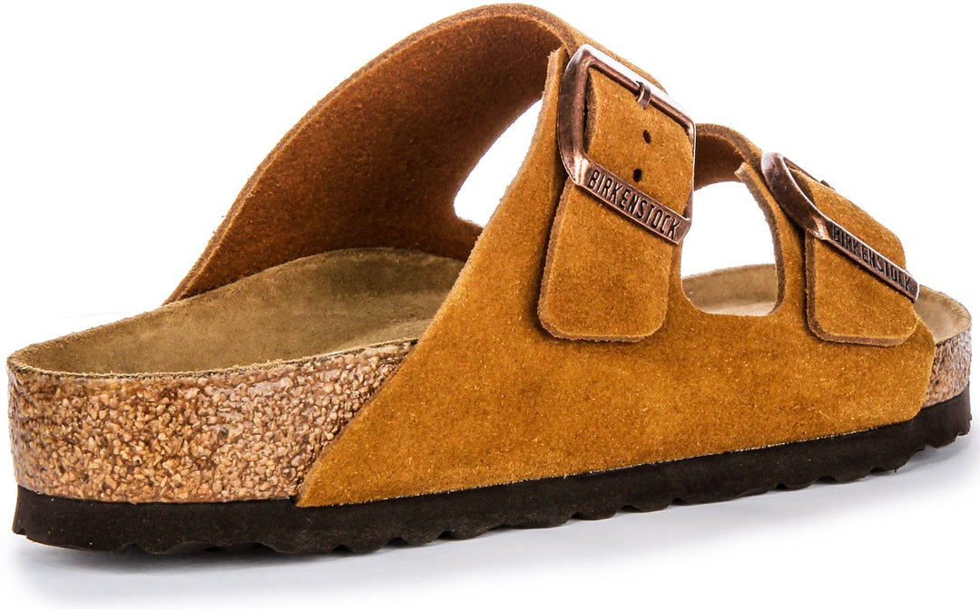 Birkenstock Arizona Soft Footbed en Mink | Coupe Régulière