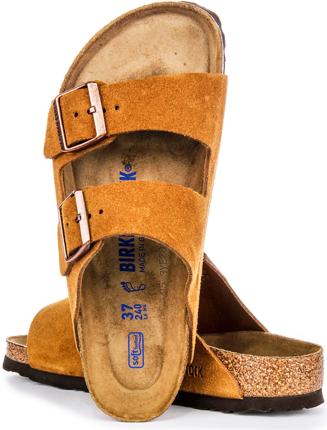 Birkenstock Arizona Soft Footbed en Mink | Coupe Régulière