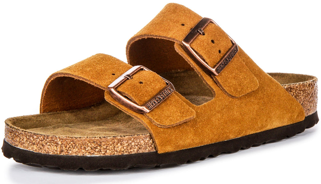 Birkenstock Arizona Soft Footbed en Mink | Coupe Régulière