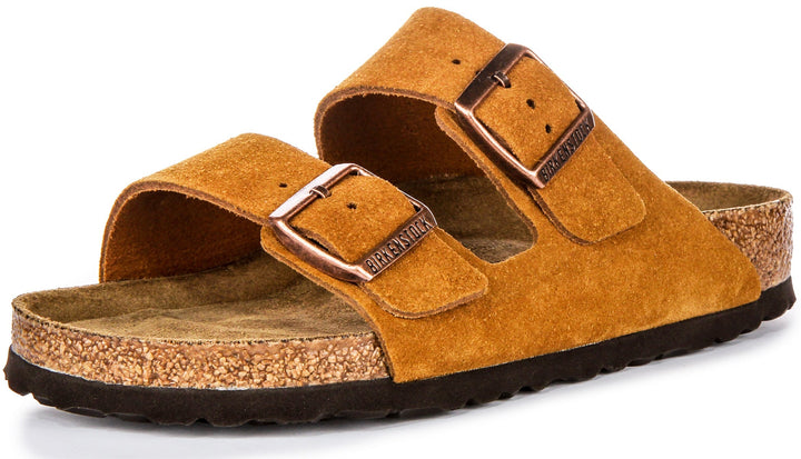 Birkenstock Arizona Soft Footbed en Mink | Coupe Régulière