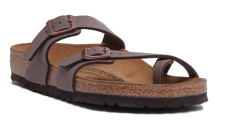 Birkenstock Mayari Sandale à lanières Birko Flor pour femmes en moca