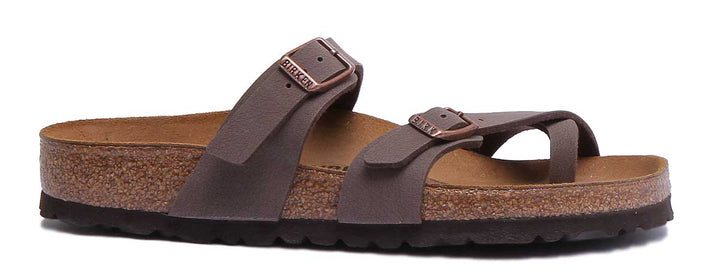 Birkenstock Mayari Sandale à lanières Birko Flor pour femmes en moca