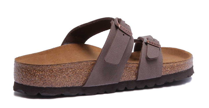 Birkenstock Mayari Sandale à lanières Birko Flor pour femmes en moca