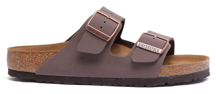 Birkenstock Arizona Sandale à double lanière Birkibuc poure en moca