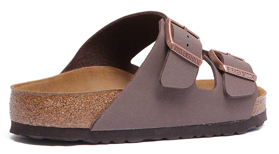 Birkenstock Arizona Sandale à double lanière Birkibuc poure en moca