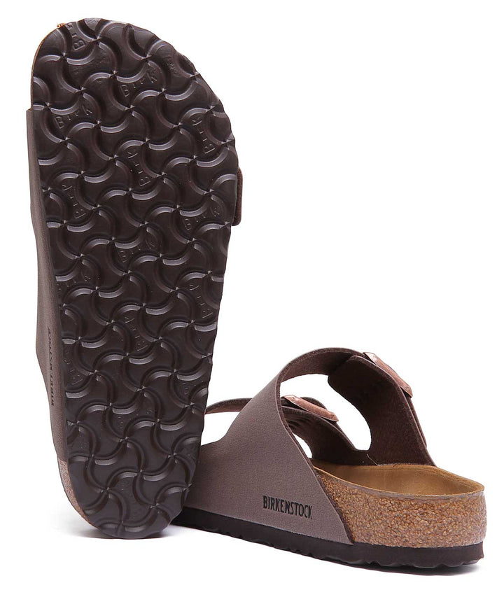Birkenstock Arizona Sandale à double lanière Birkibuc poure en moca