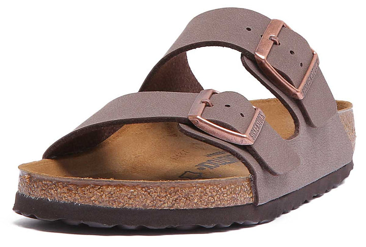Birkenstock Arizona Sandale à double lanière Birkibuc poure en moca