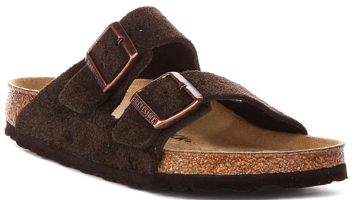 Birkenstock Arizon Bs In Moca Suede| Regular Fit