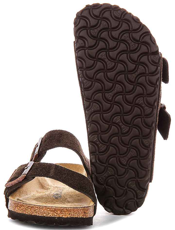 Birkenstock Arizon Bs In Moca Suede| Regular Fit