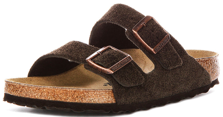 Birkenstock Arizon Bs In Moca Suede| Regular Fit