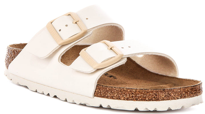 Birkenstock Arizona BS In Off White For Women | Narrow Fit Sandals