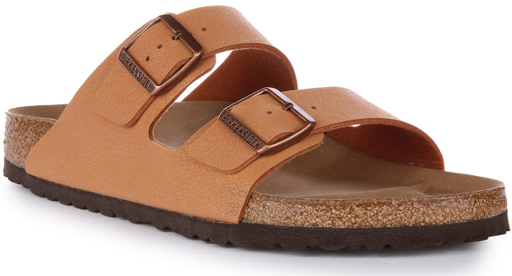 Birkenstock Arizona BS Sandale végane Birko Flor à deux lanières poure en pêche