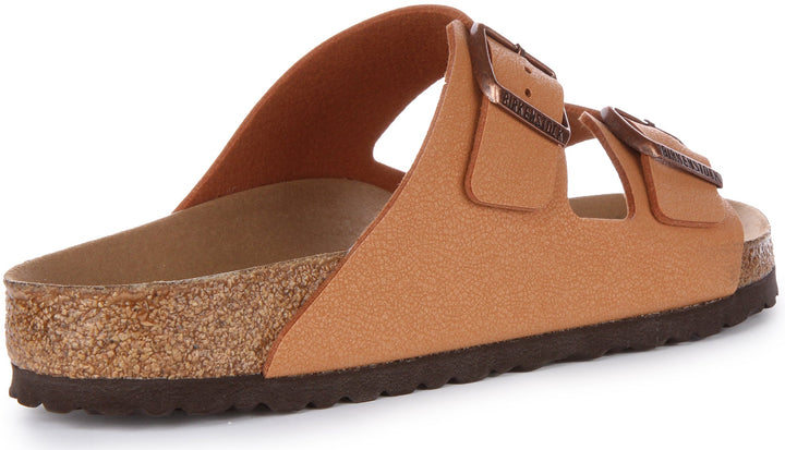 Birkenstock Arizona BS Sandale végane Birko Flor à deux lanières poure en pêche