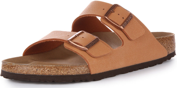 Birkenstock Arizona BS Sandale végane Birko Flor à deux lanières poure en pêche