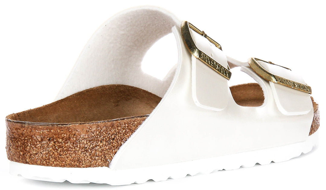 Birkenstock Arizona BS en Blanc Perle pour Enfant | Coupe Standard