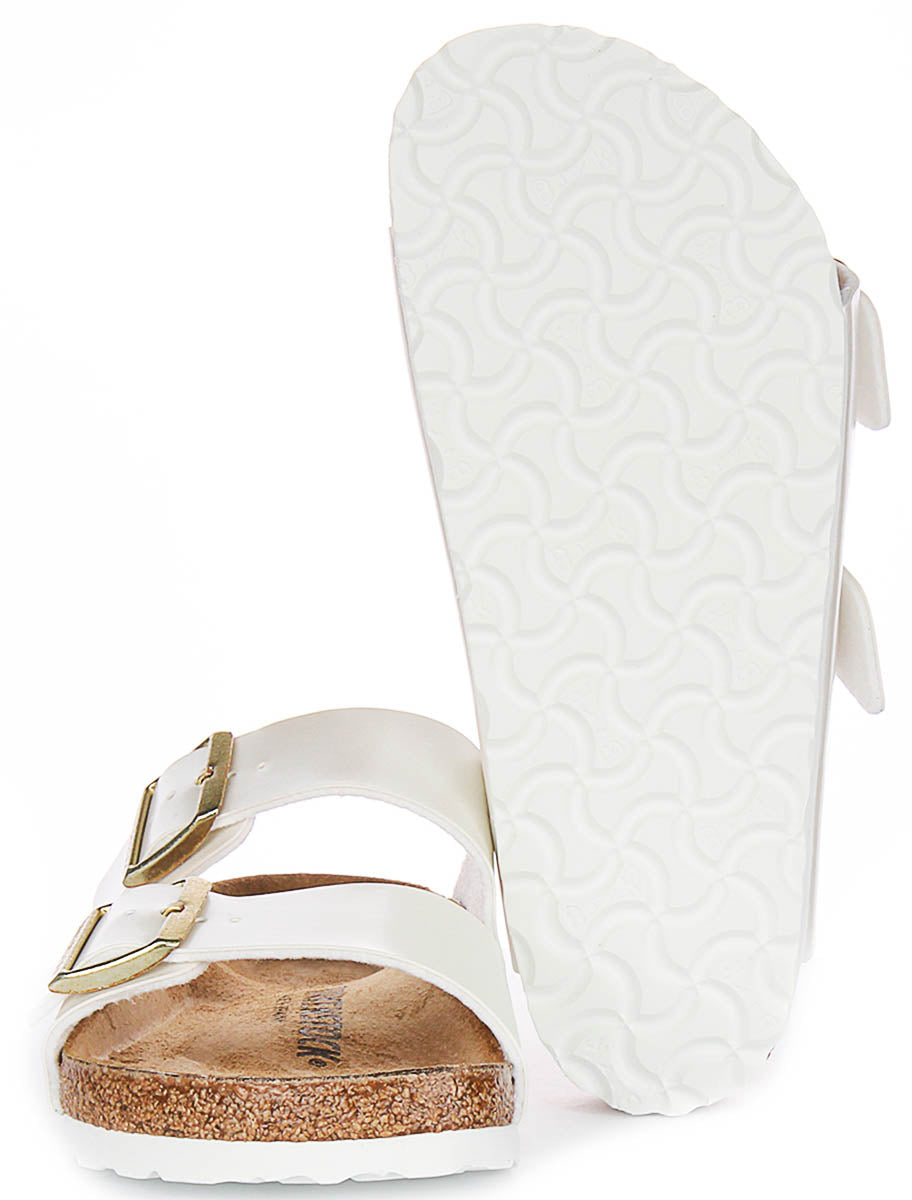 Birkenstock Arizona BS en Blanc Perle pour Enfant | Coupe Standard