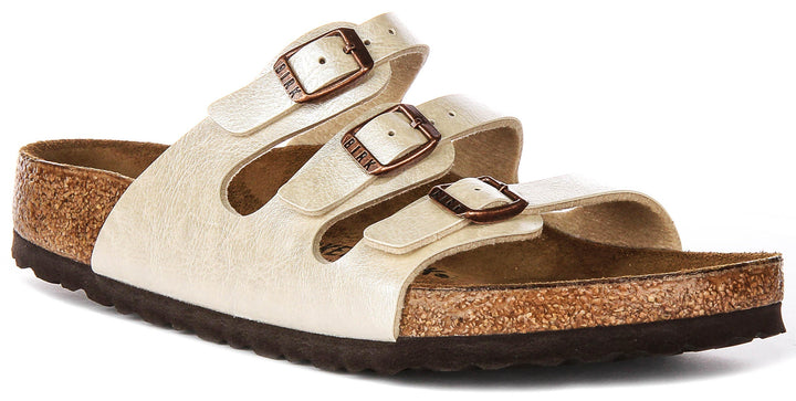 Birkenstock Florida Bs en Blanc Perle | Coupe Standard