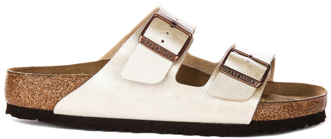 Birkenstock Arizona Bs en Blanc Perle | Coupe Standard
