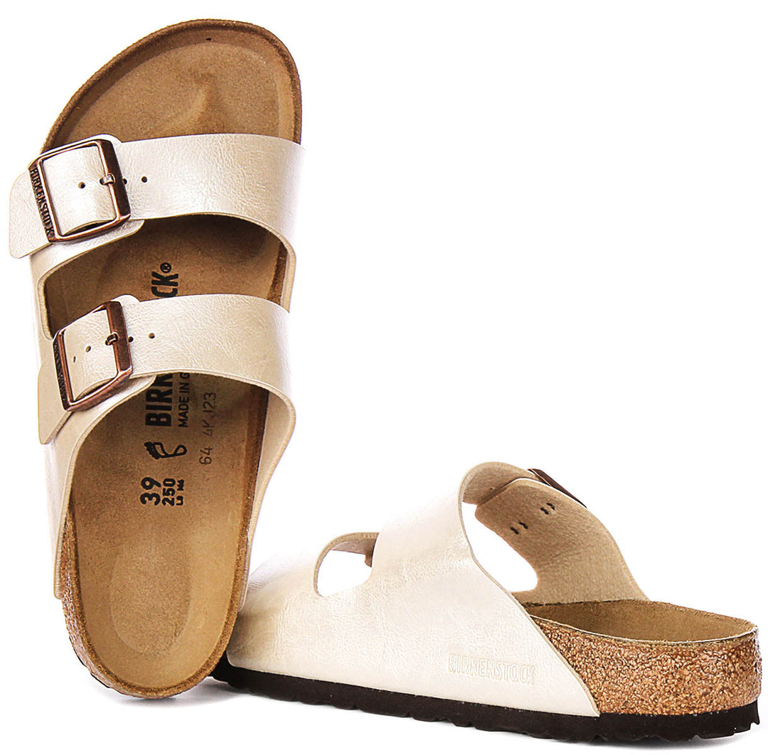 Birkenstock Arizona Bs en Blanc Perle | Coupe Standard
