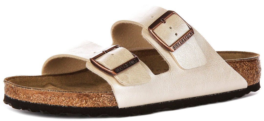 Birkenstock Arizona Bs en Blanc Perle | Coupe Standard