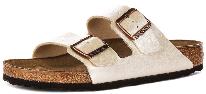 Birkenstock Arizona Bs en Blanc Perle | Coupe Standard