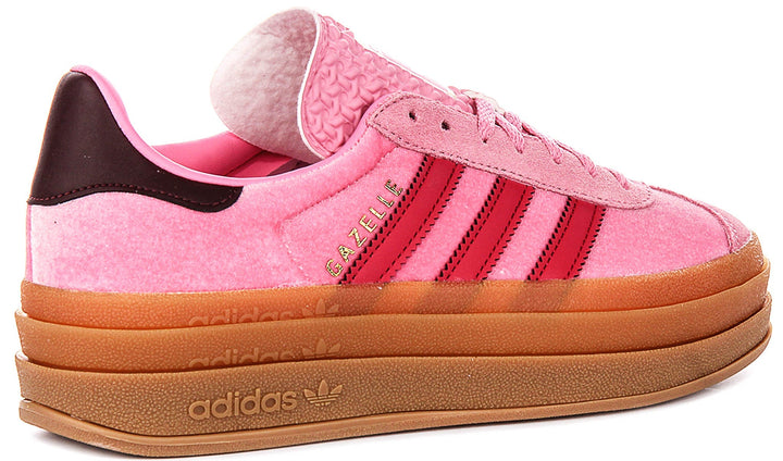 Adidas Gazelle Bold J In Pink Red For Junior