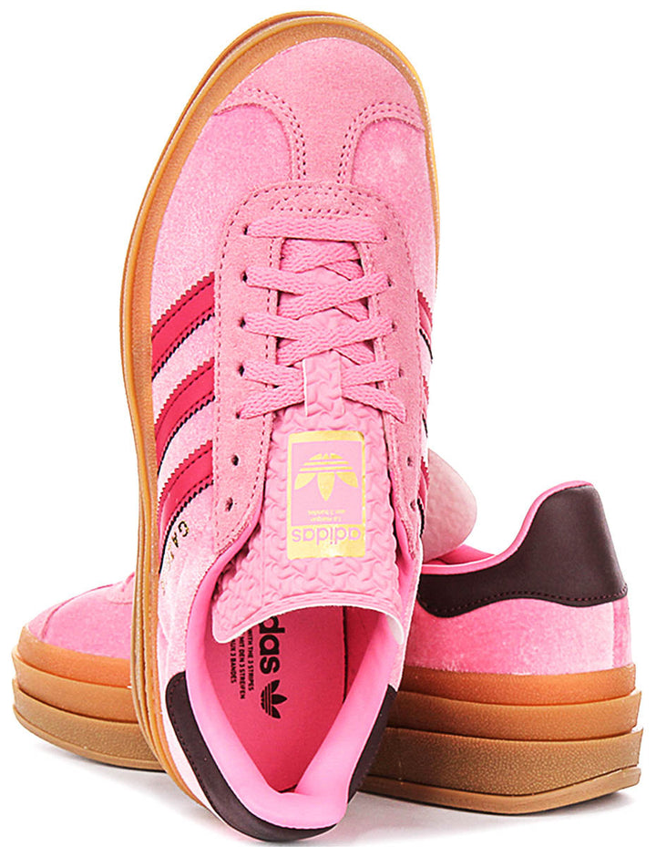Adidas Gazelle Bold J In Pink Red For Junior