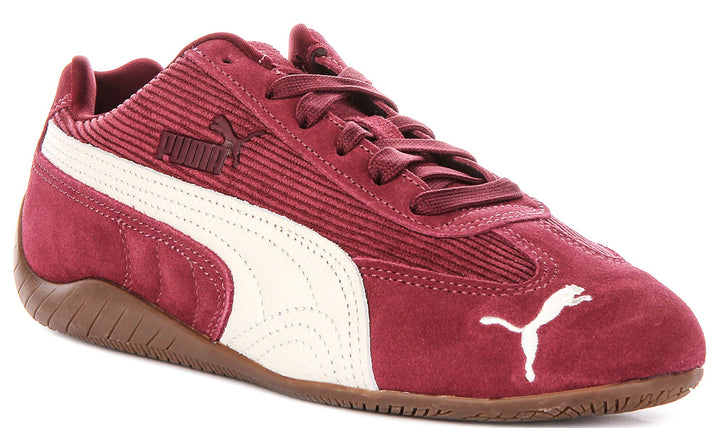 Puma Speedcat In Burgundy Cordoroy