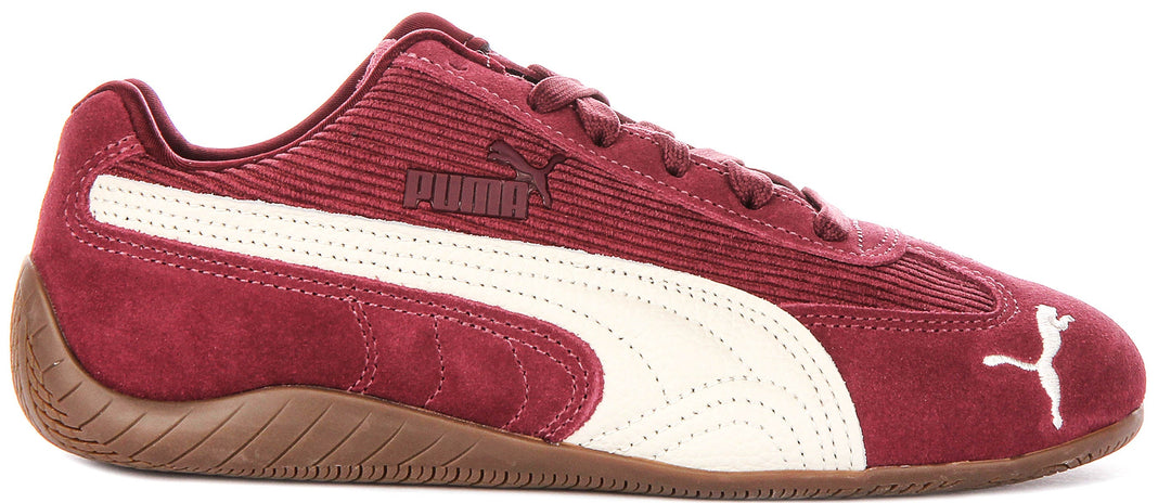 Puma Speedcat In Burgundy Cordoroy