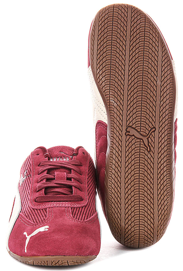 Puma Speedcat In Burgundy Cordoroy