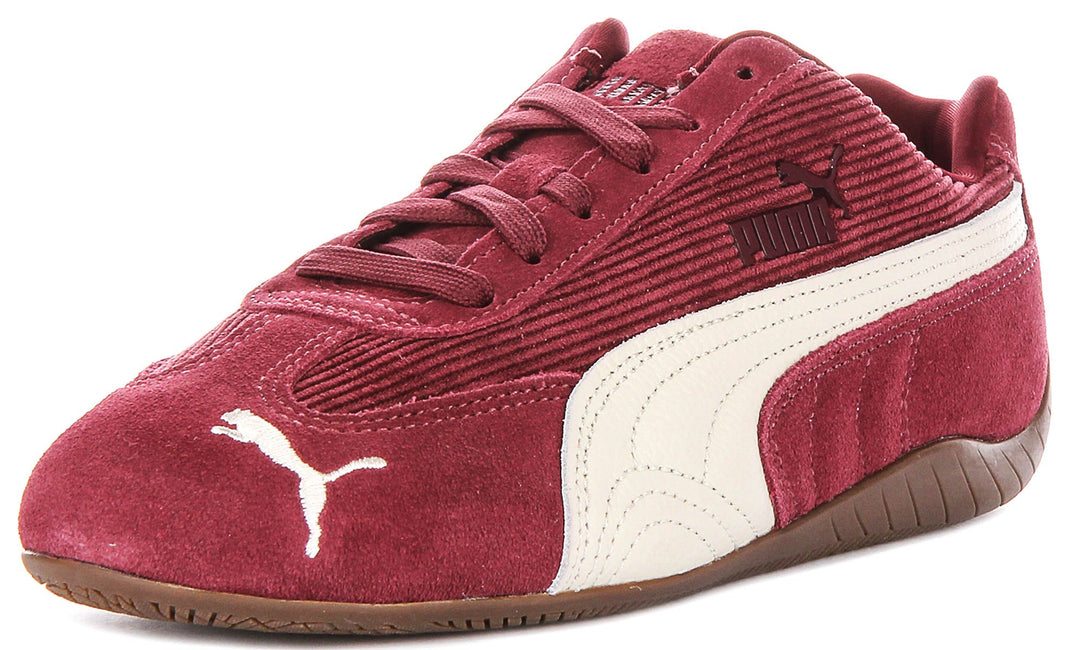 Puma Speedcat In Burgundy Cordoroy