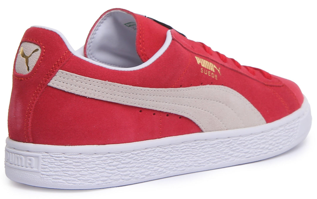 Puma Suede Classic + Baskets à lacets rouges poure