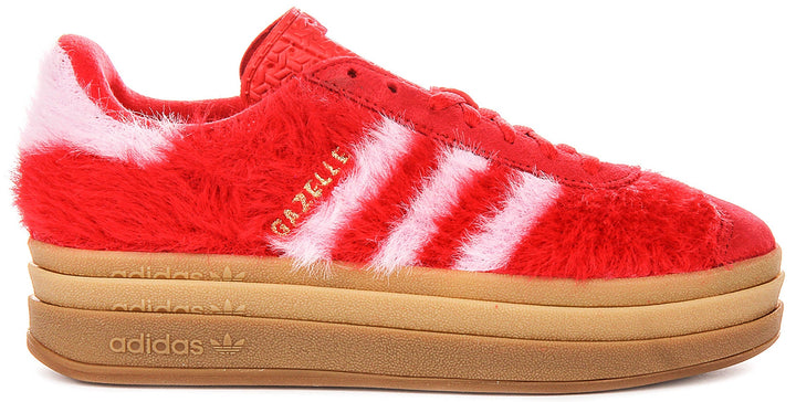 Adidas Gazelle Bold W In Red Pink Fury For Women