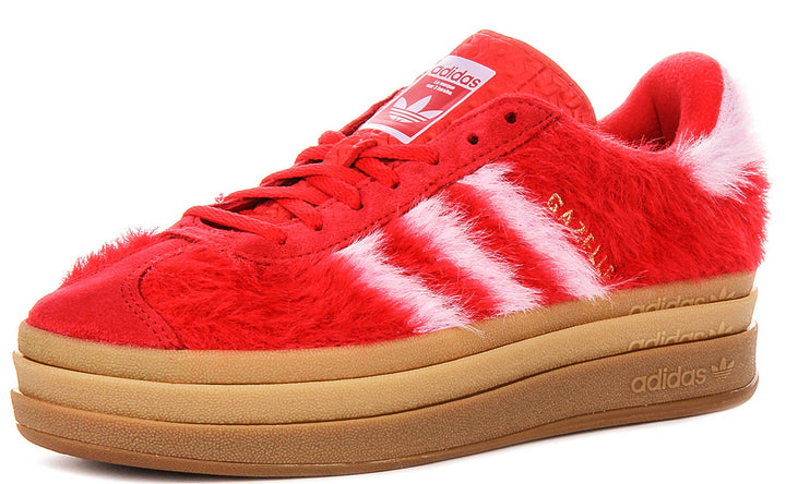 Adidas Gazelle Bold W In Red Pink Fury For Women