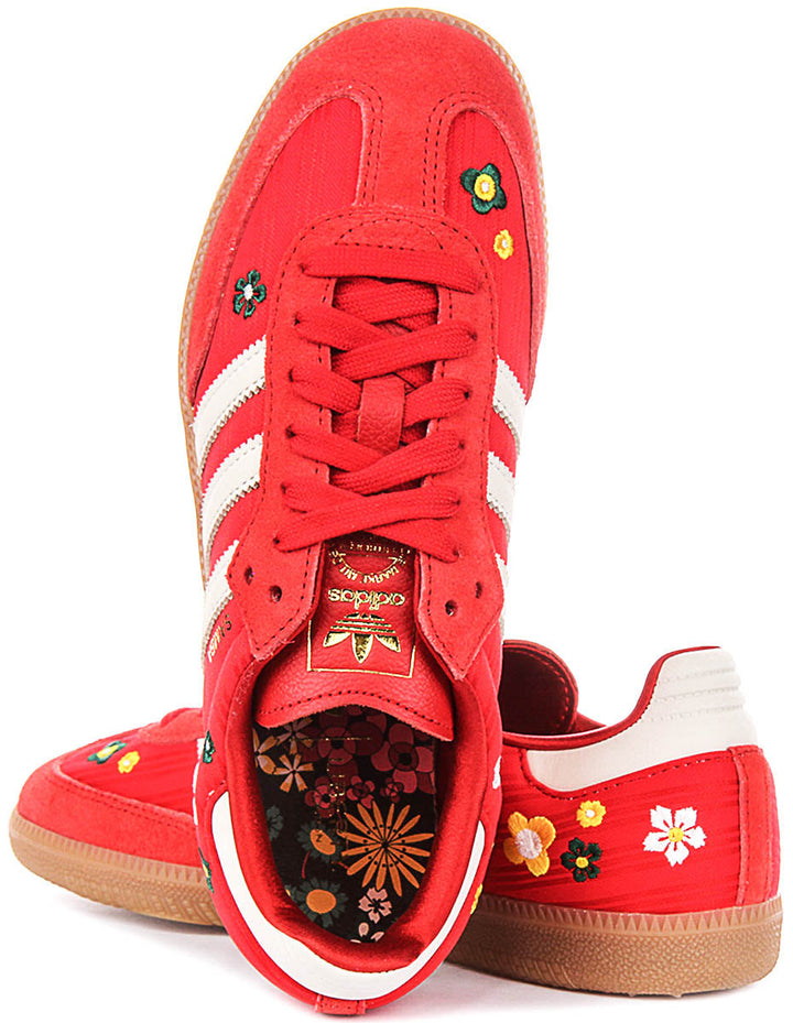 Adidas Samba OG X Liberty Print In Red White For Women