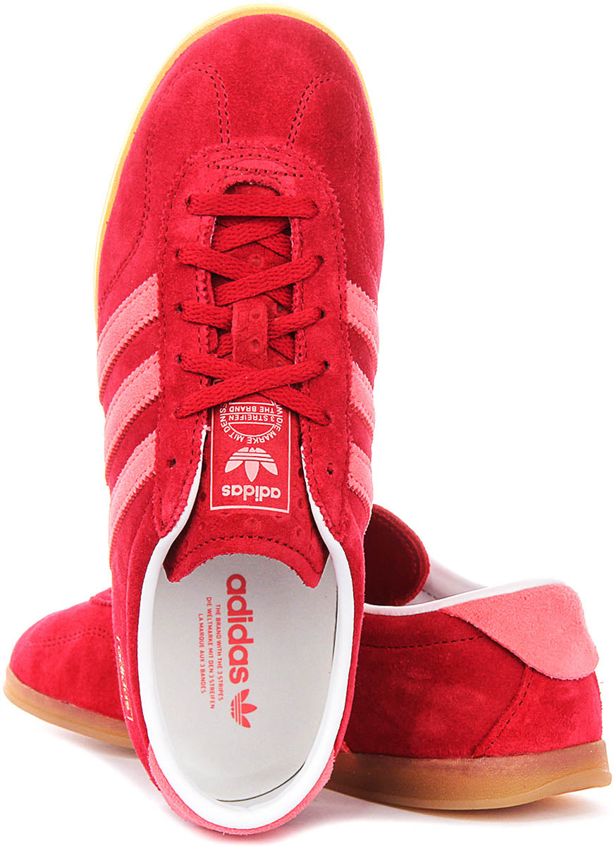 Adidas Gazelle Lo Pro In Red White For Women