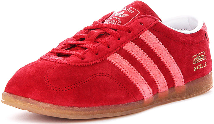 Adidas Gazelle Lo Pro In Red White For Women