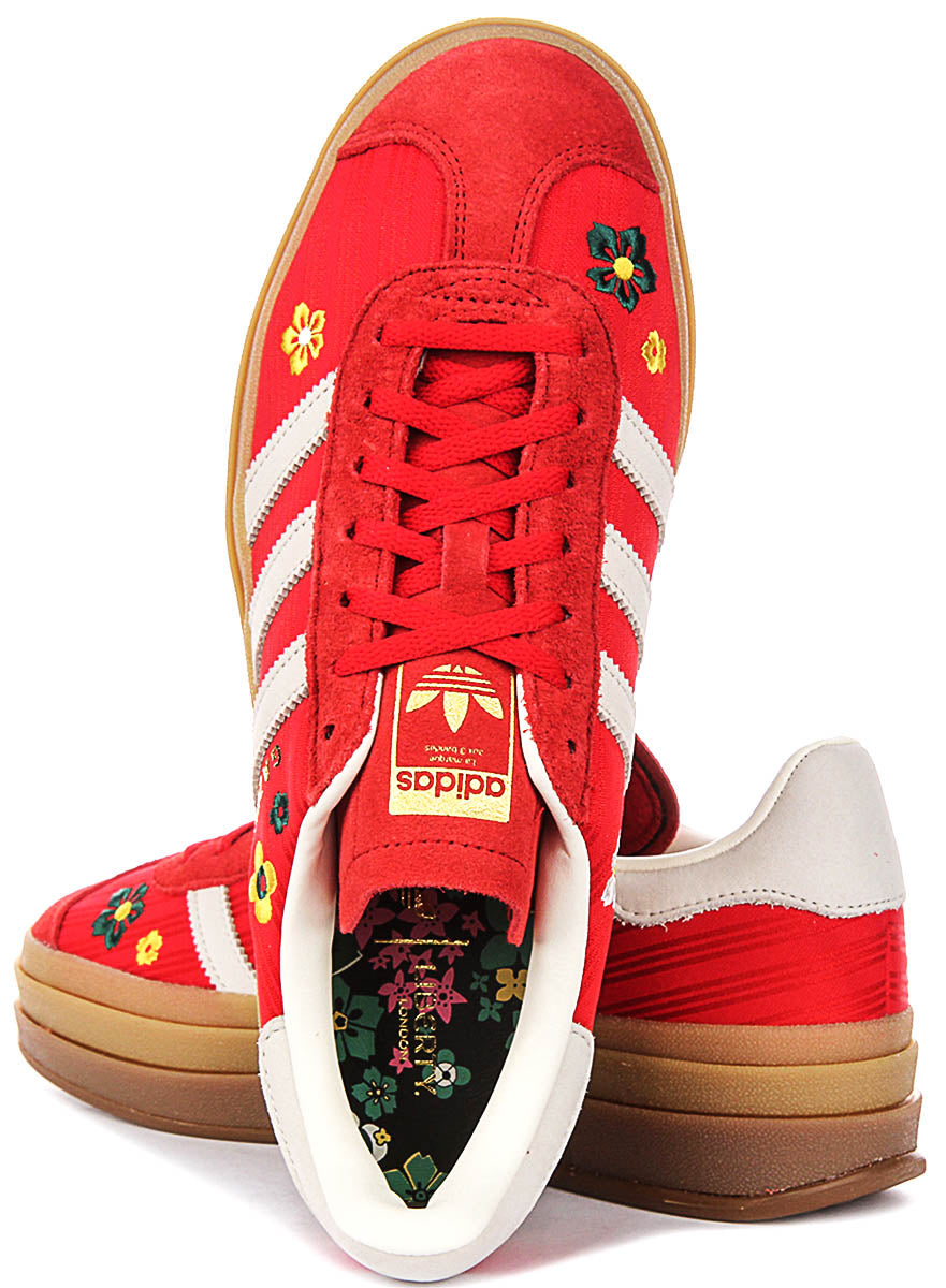 Adidas Gazelle Bold W X Liberty In Red White For Women