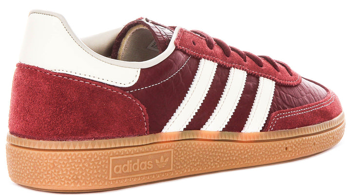Adidas Handball Spezial In Red Croc Effect
