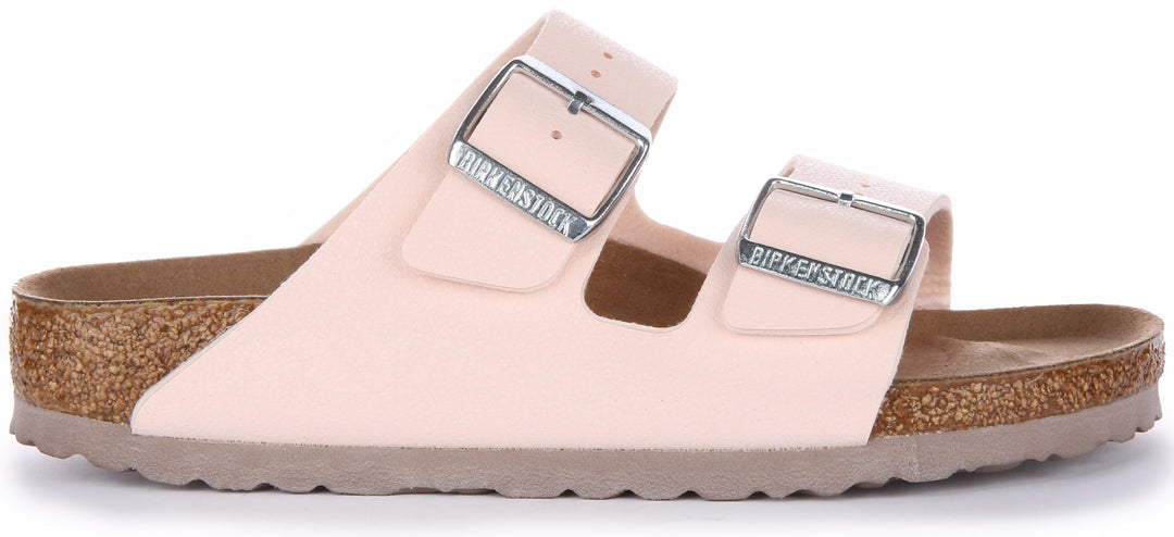 Birkenstock Arizona Sandales Birkibuc végane pour femmes en rose