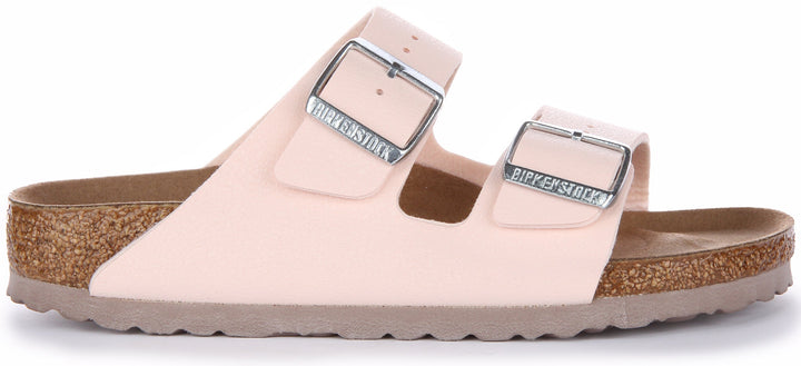 Birkenstock Arizona Sandales Birkibuc végane pour femmes en rose