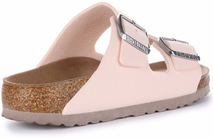 Birkenstock Arizona Sandales Birkibuc végane pour femmes en rose