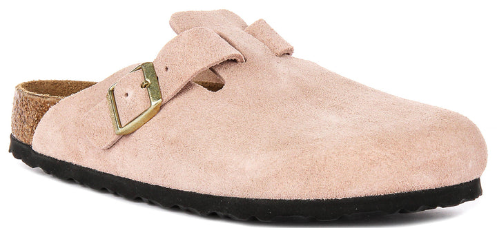 Birkenstock Boston Bs en Rose pour Unisexe