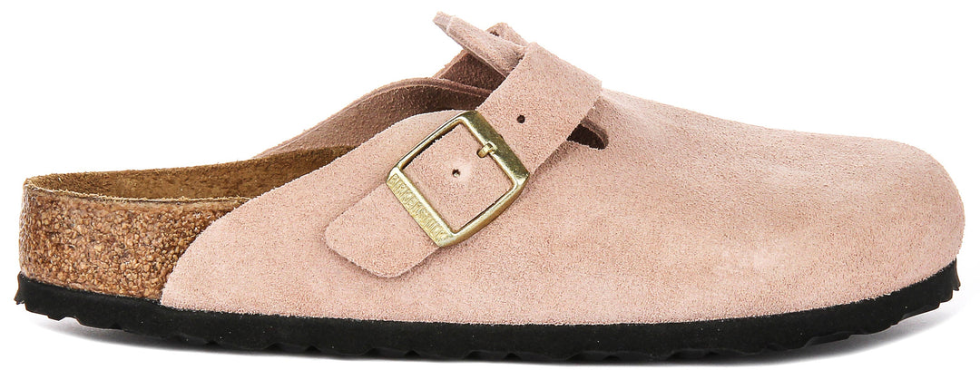 Birkenstock Boston Bs en Rose pour Unisexe